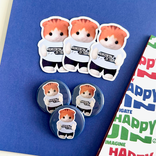 Run Seokjin Tour Button Pins & Stickers
