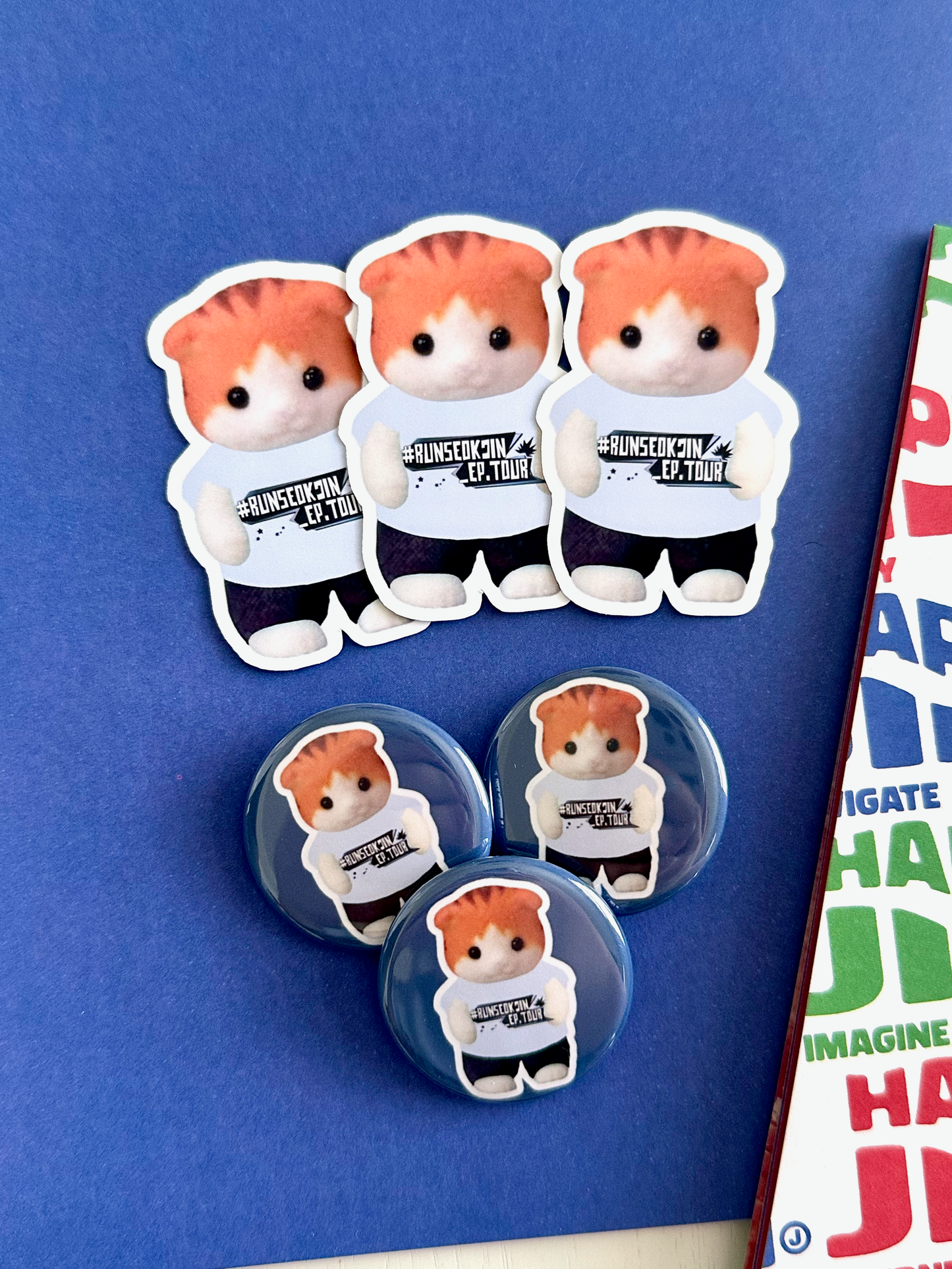 Run Seokjin Tour Button Pins & Stickers