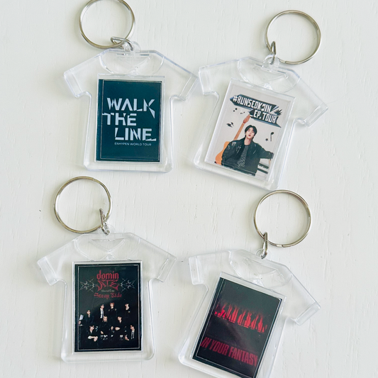K-Pop Concert Tour Shirt Keychains