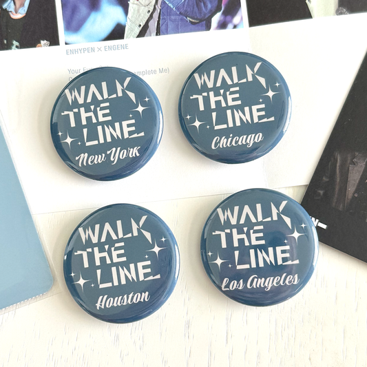 Walk the Line Tour Button Pins