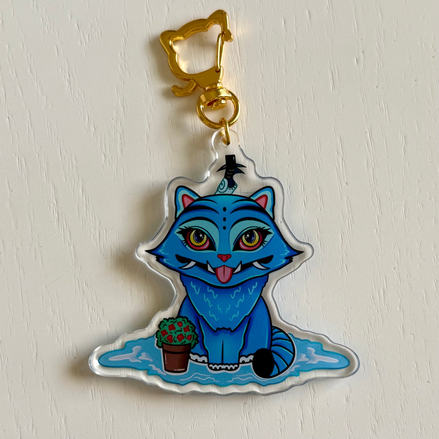Blue Tiger Keychain