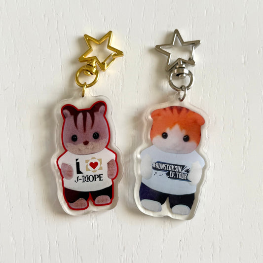 Bangtan Tour Shirt Keychains