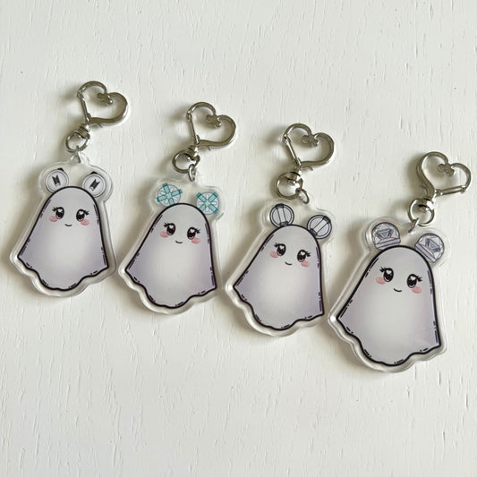 Ghost Lightstick Keychains
