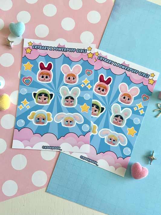 Crying x PPG Sticker Sheet