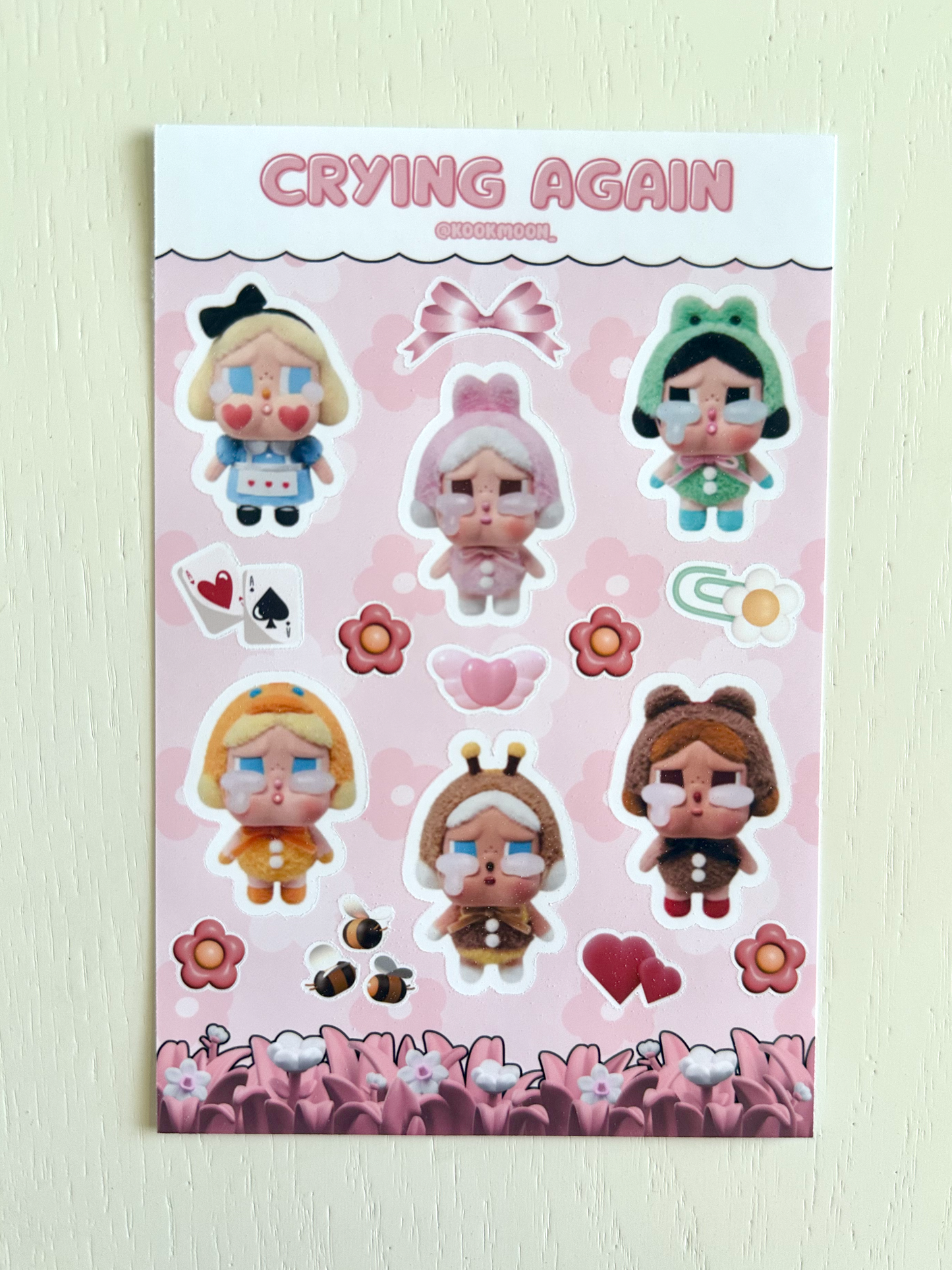Crying Again Sticker Sheet