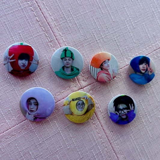 Enhypen Chamber 5 Fruit Buttons