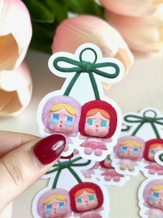 Crying Cherry Sticker