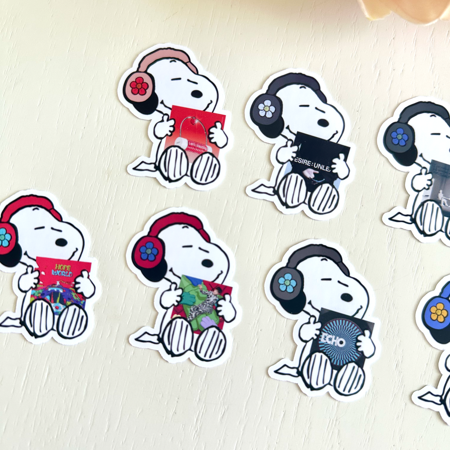 Cute K-Pop Album Stickers