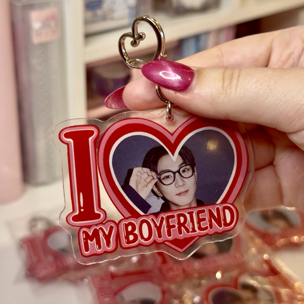 PRE-ORDER - Custom I Love my Boyfriend Keychains