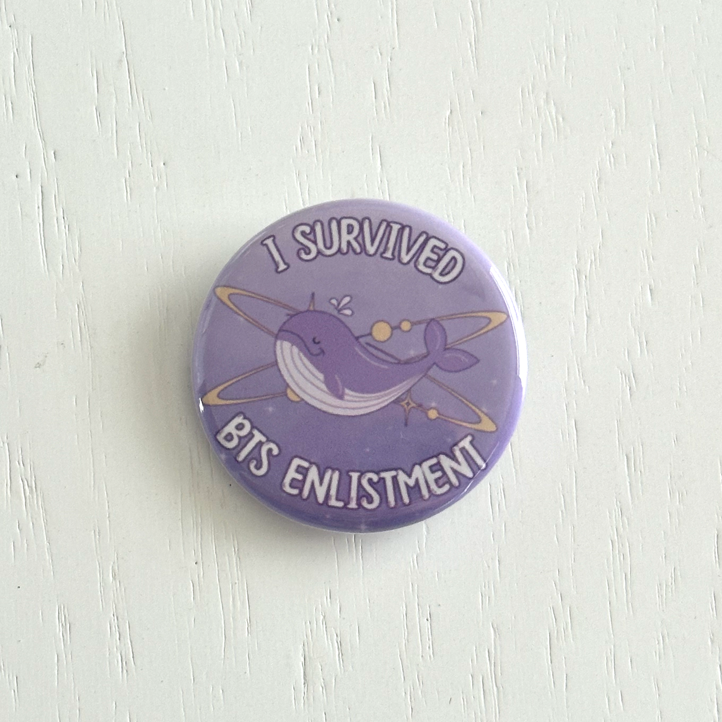 I Survived Enlistment Button Pin