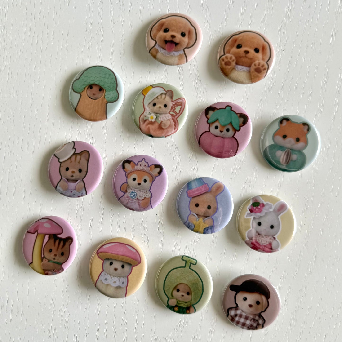 Cute Animal Critter Button Pins 2.0