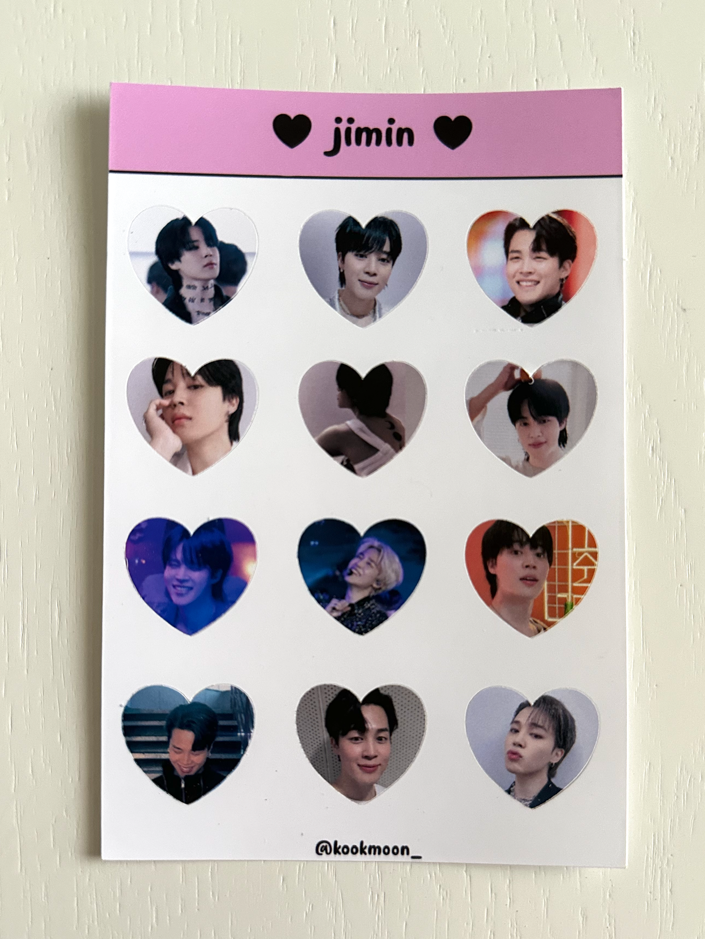 Bangtan Heart Sticker Sheets