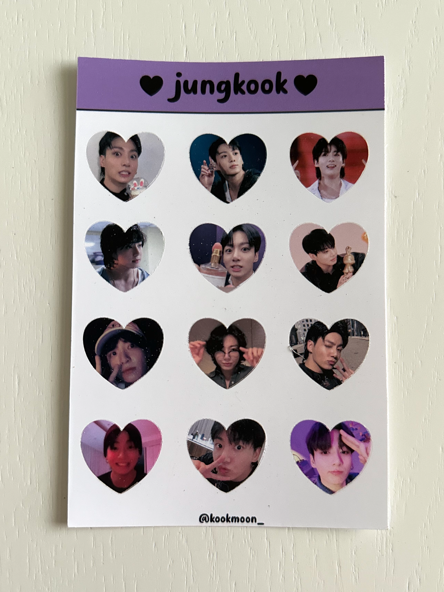 Bangtan Heart Sticker Sheets