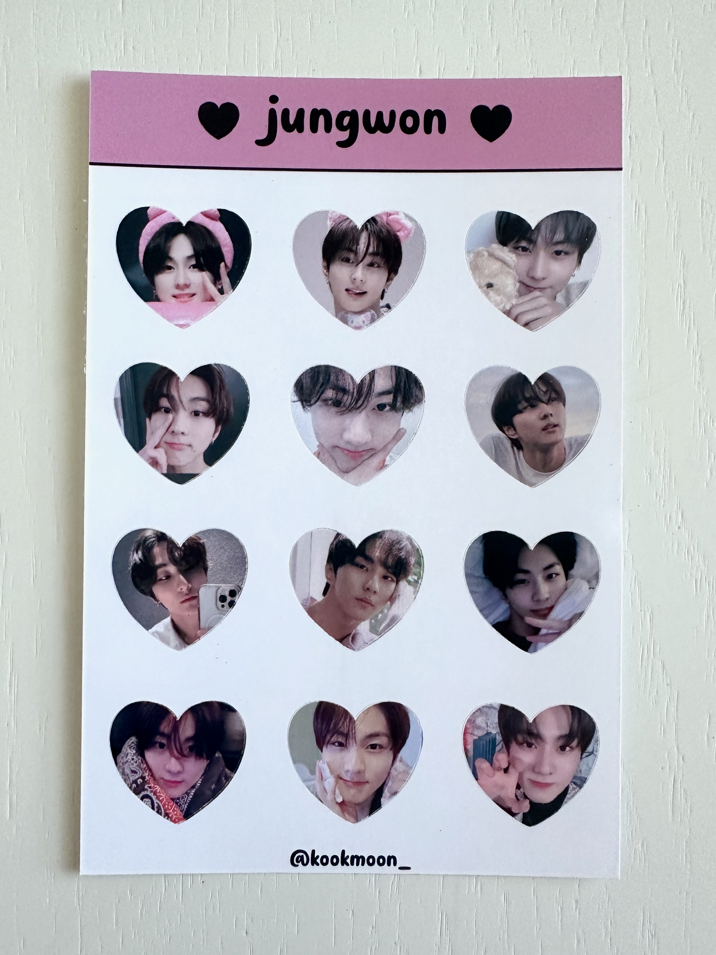 Enhypen Heart Sticker Sheets