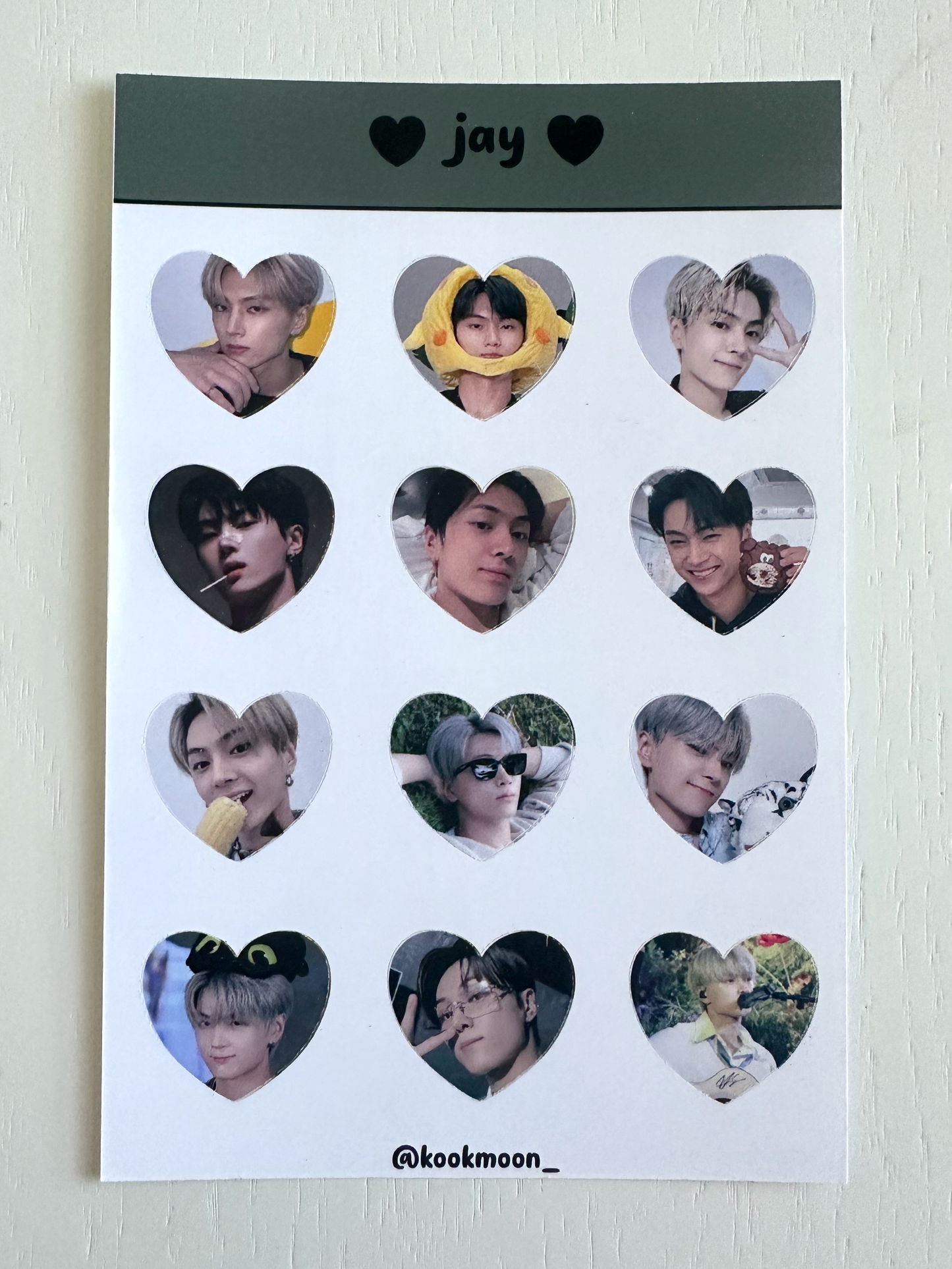Enhypen Heart Sticker Sheets