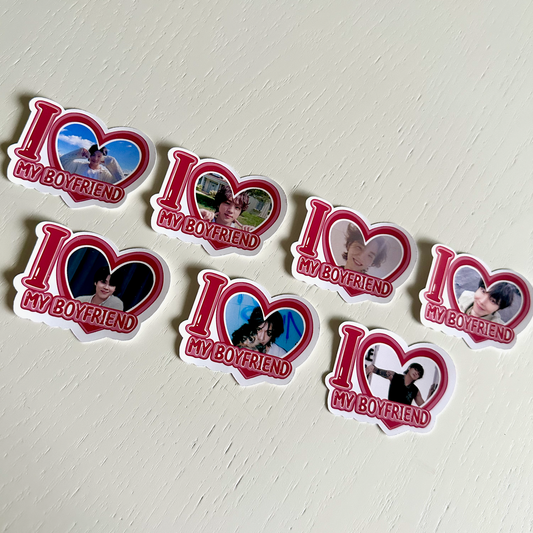 Bangtan I Love my Boyfriend Stickers