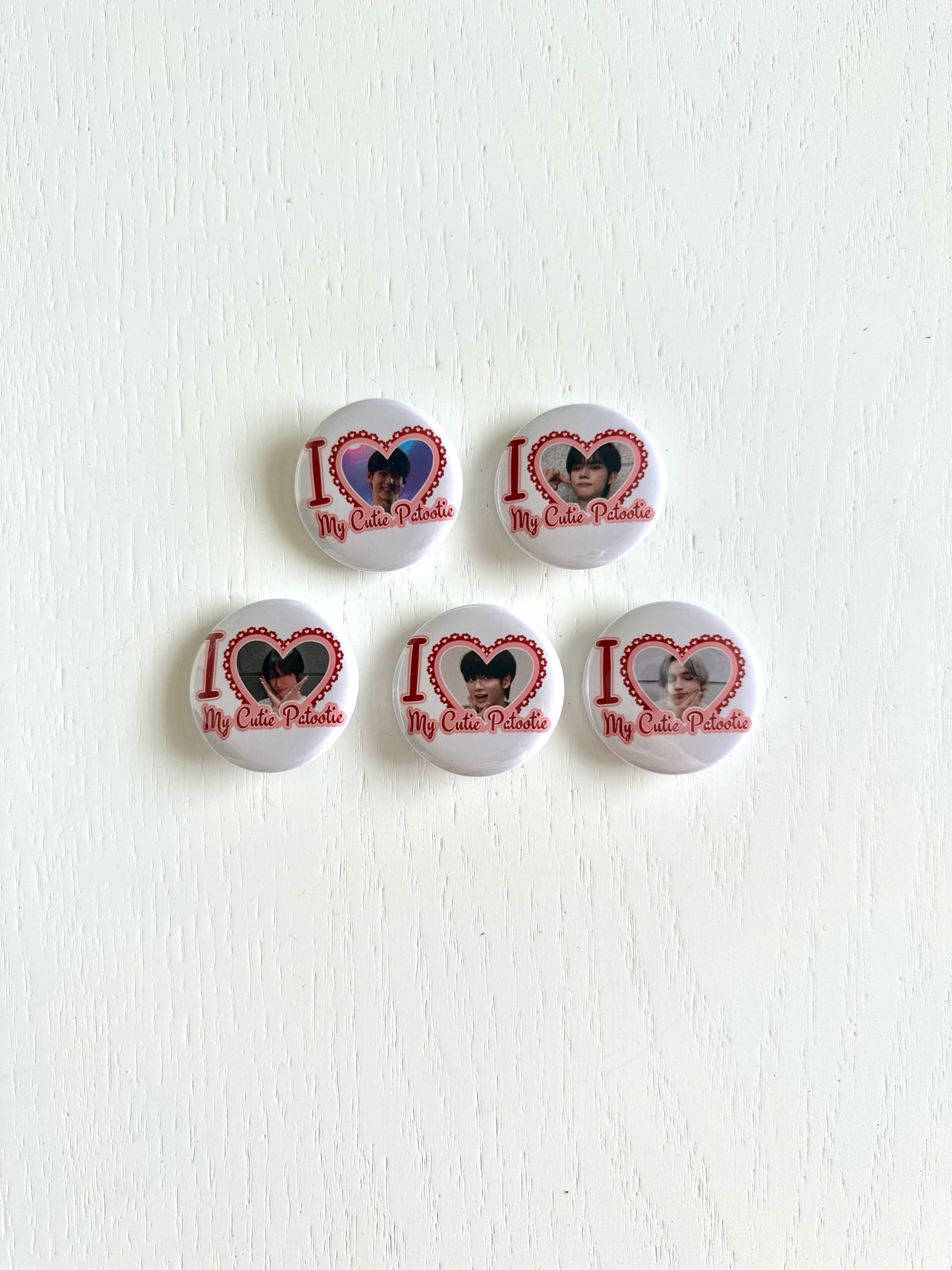 TXT I Love my Cutie Patootie Button Pins