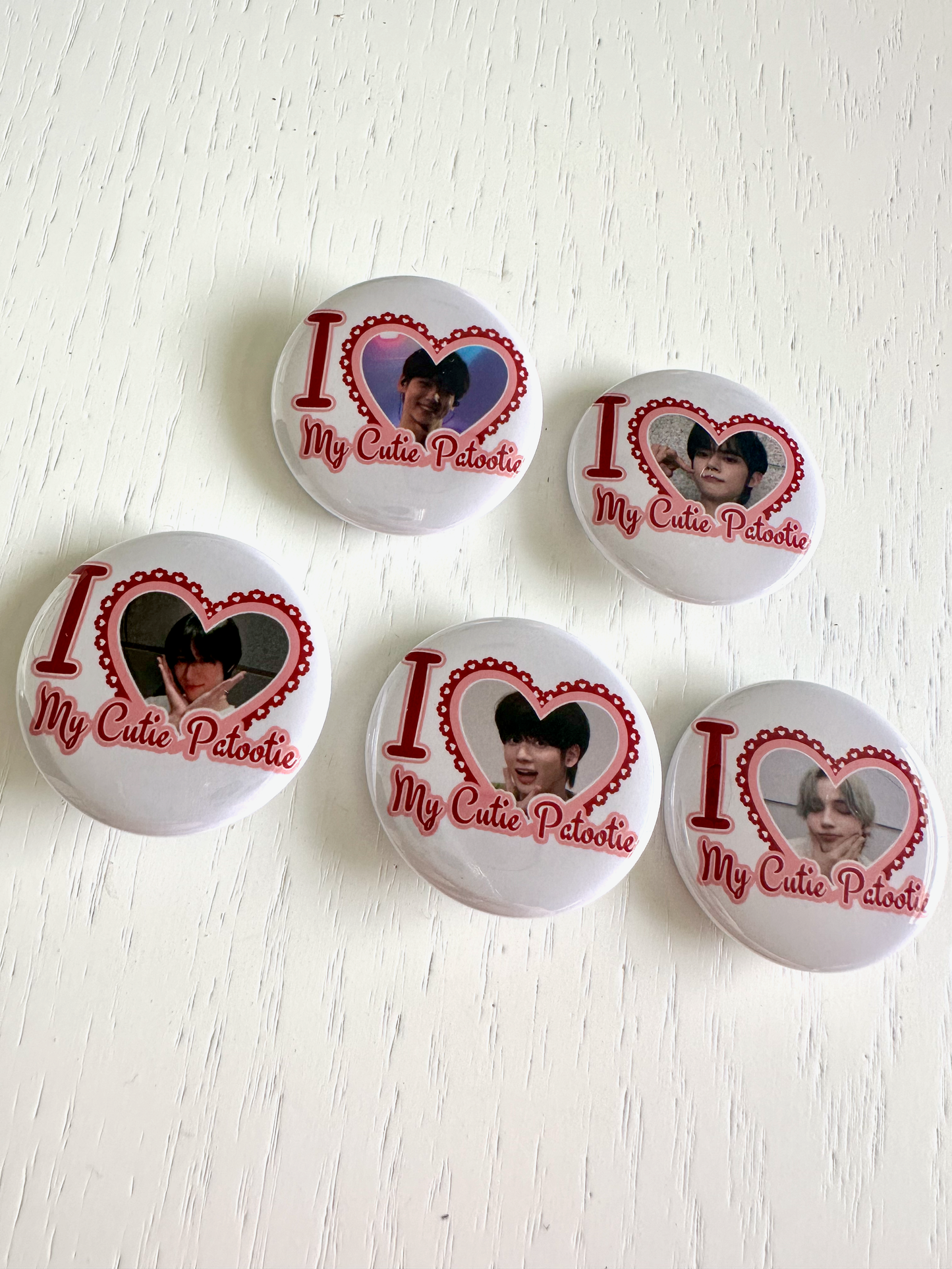 TXT I Love my Cutie Patootie Button Pins