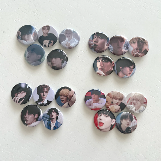 TXT Star Chapter Sanctuary Button Pins