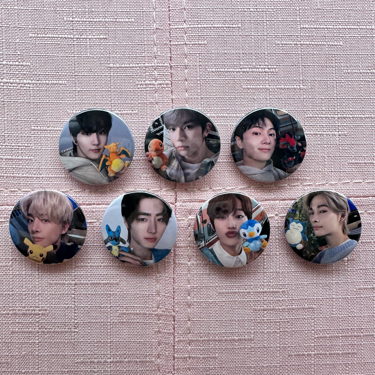 Enhypen Character Button Pins