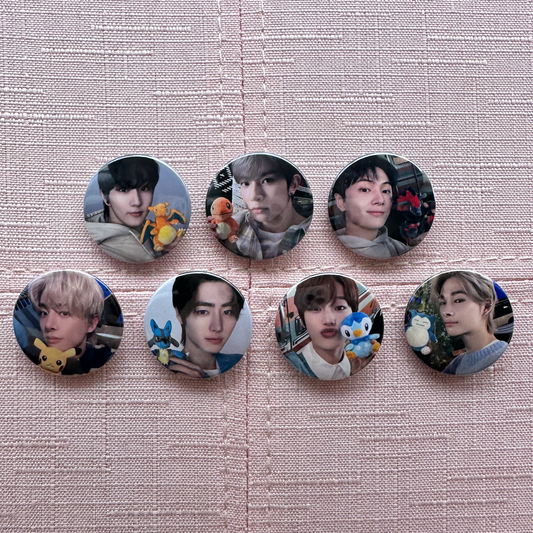 Enhypen Character Button Pins