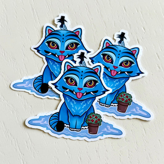 Blue Tiger Sticker