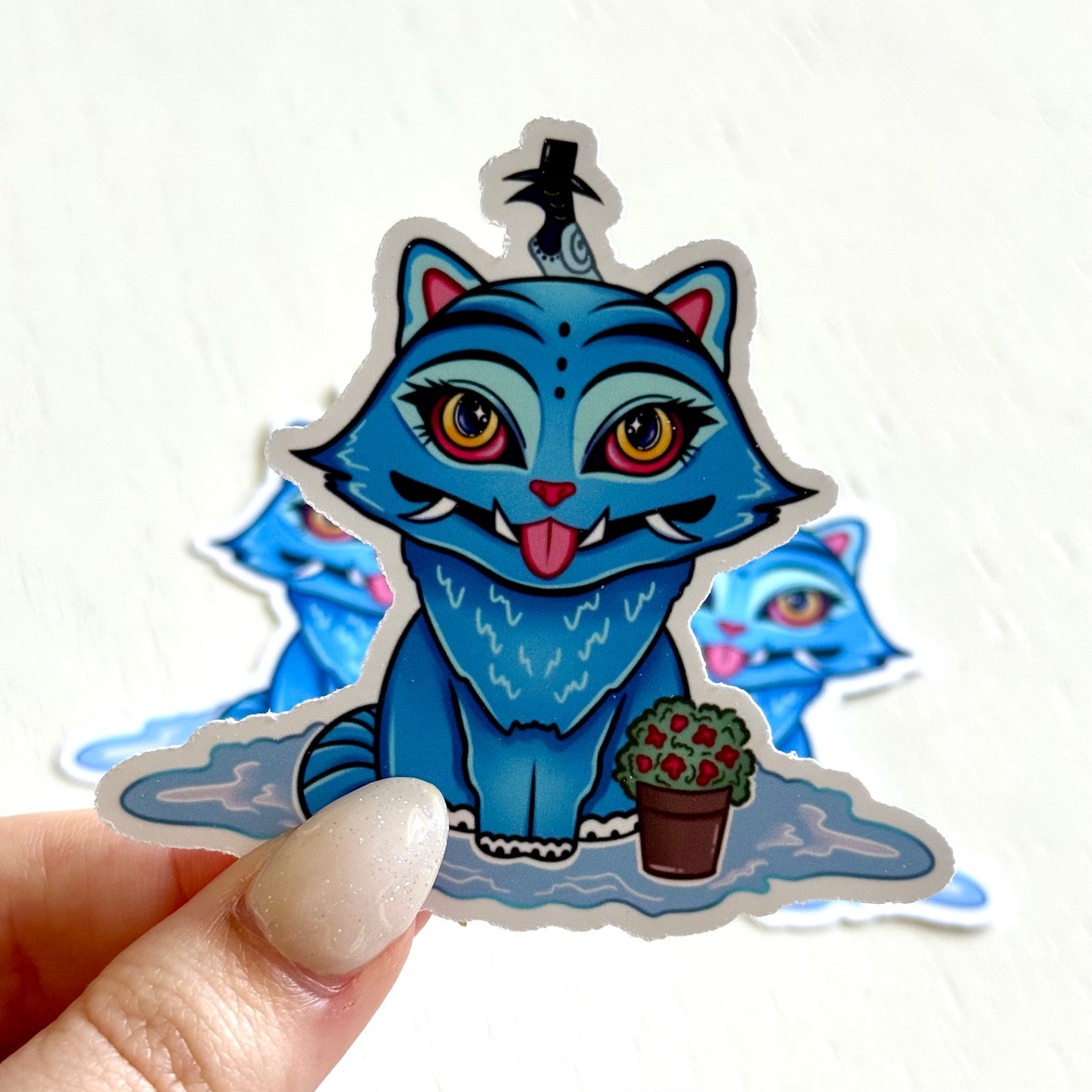 Blue Tiger Sticker