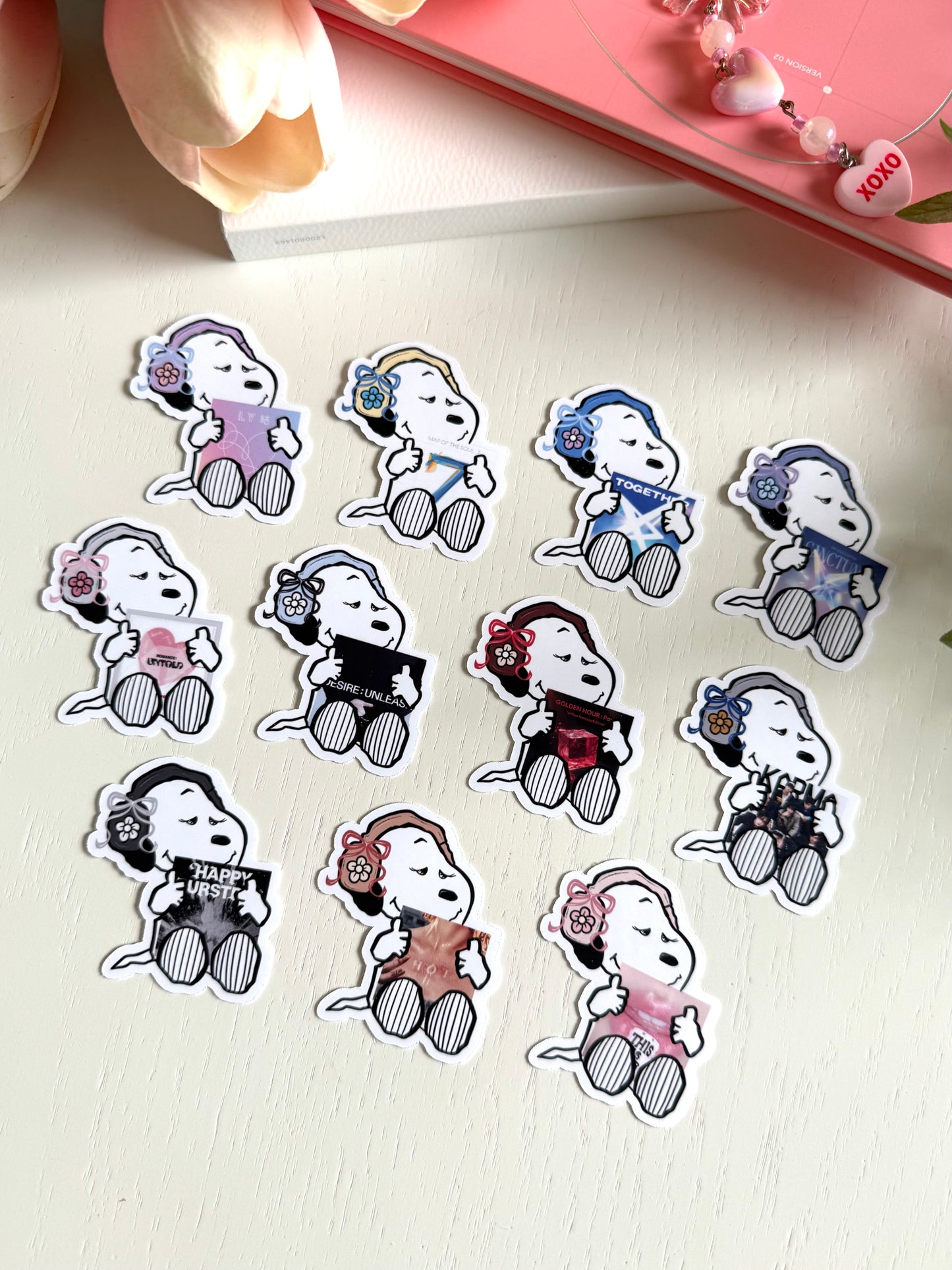 Cute K-Pop Album Stickers Ver.2