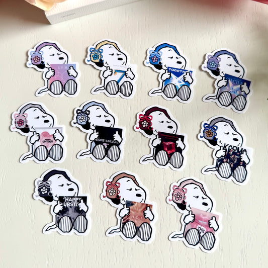 Cute K-Pop Album Stickers