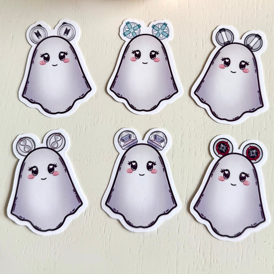 Ghost K-pop Lightstick Stickers