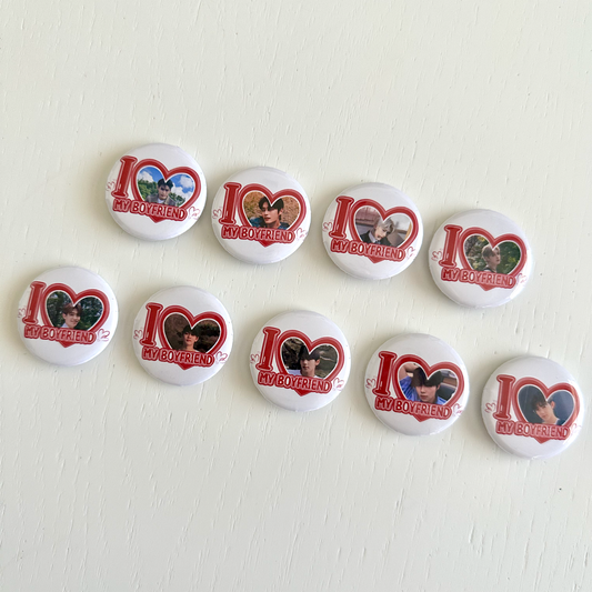 ZB1 I Love my Boyfriend Button Pins
