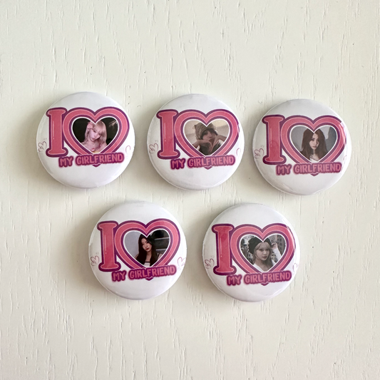Le Sserafim I Love my Girlfriend Button Pins