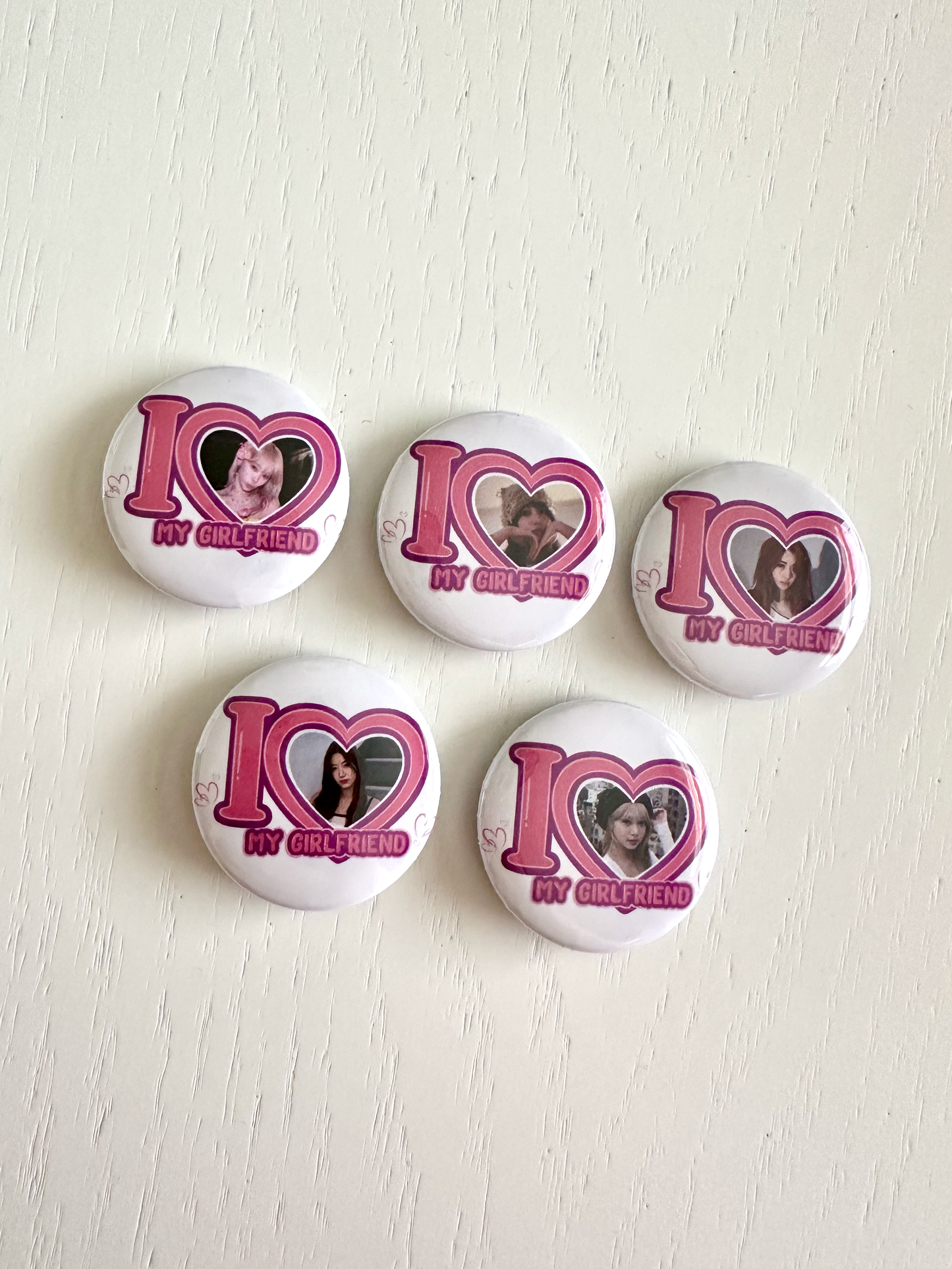 Le Sserafim I Love my Girlfriend Button Pins