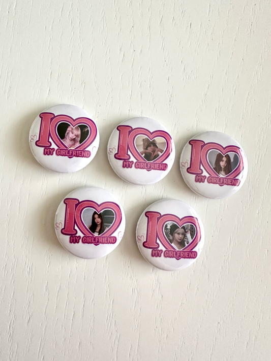 LSFM I Love my Girlfriend Button Pins