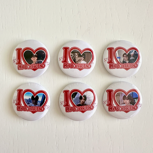BoyNextDoor I Love my Boyfriend Button Pins