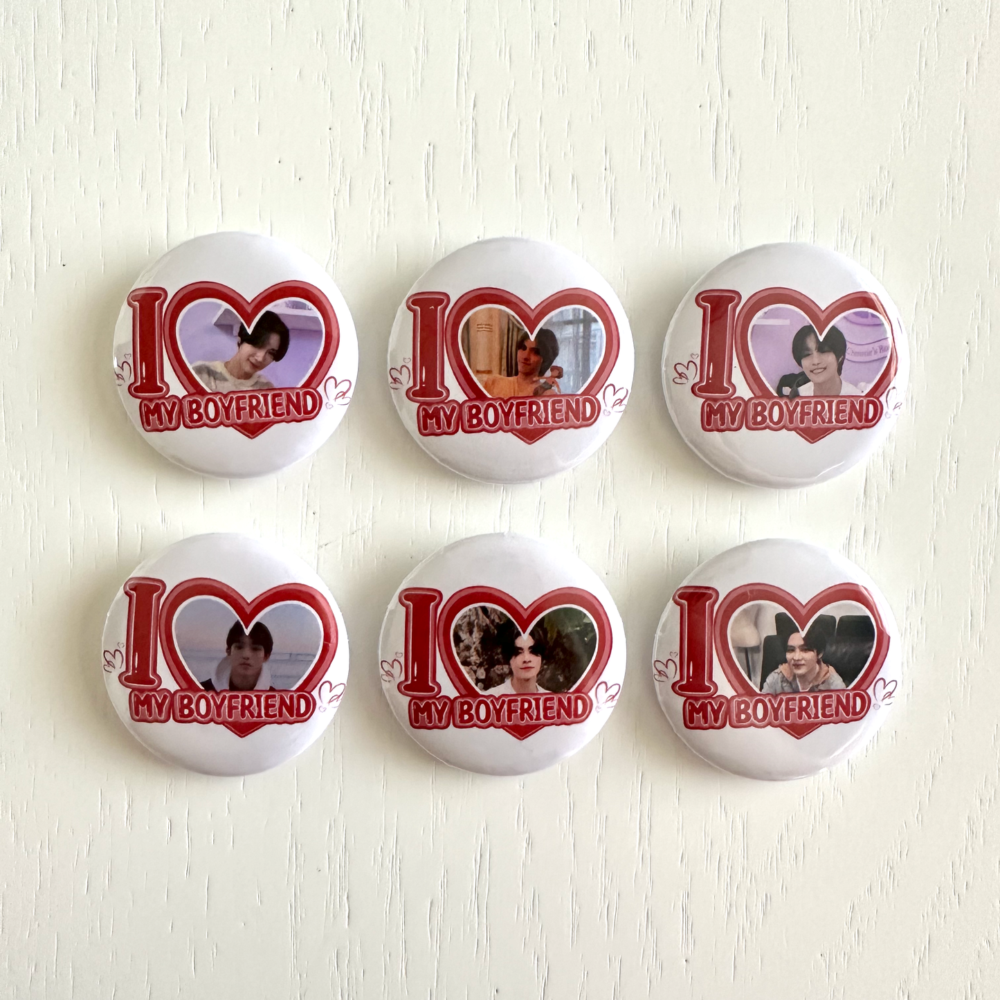 NCT I Love my Boyfriend Button Pins