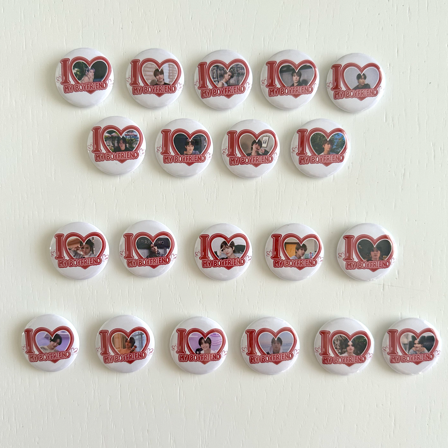NCT I Love my Boyfriend Button Pins