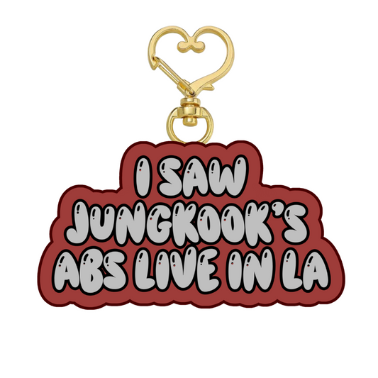 PRE-ORDER - I Saw JK's Abs Live Keychain